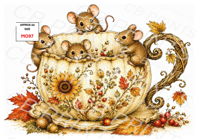 Mouse Decoupage Paper MO97 – Mulberry Paper Print