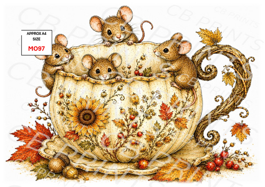 Mouse Decoupage Paper MO97 – Mulberry Paper Print