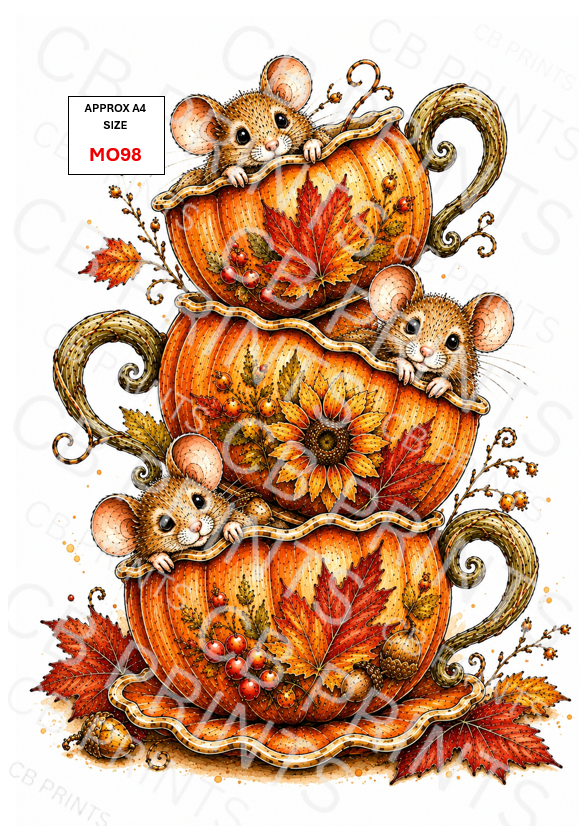Mouse Decoupage Paper MO98 – Mulberry Paper Print