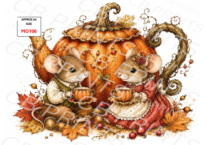 Mouse Decoupage Paper MO106 – Mulberry Paper Print