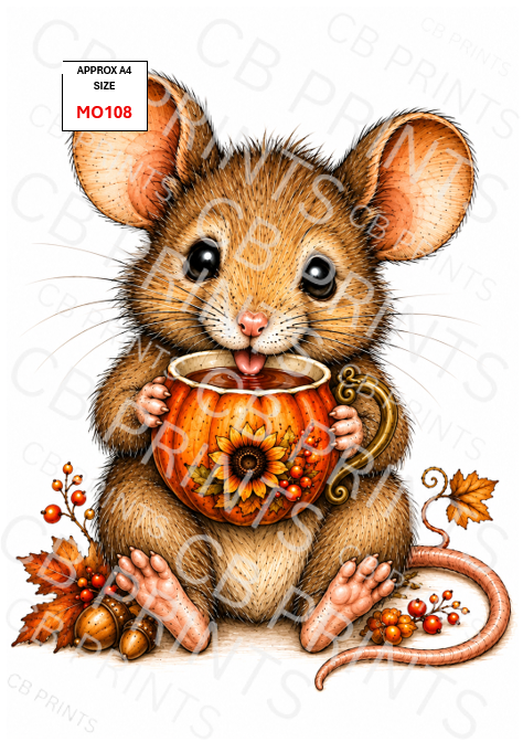 Mouse Decoupage Paper MO108 – Mulberry Paper Print