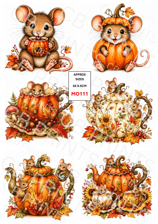 Mouse Decoupage Paper MO111 – Mulberry Paper Print
