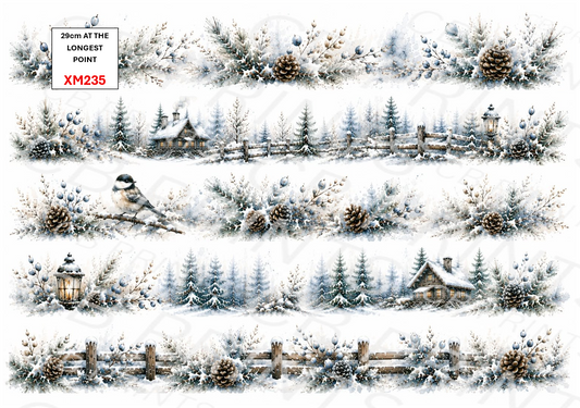 Christmas Decoupage Paper Print XM235 – Mulberry Paper