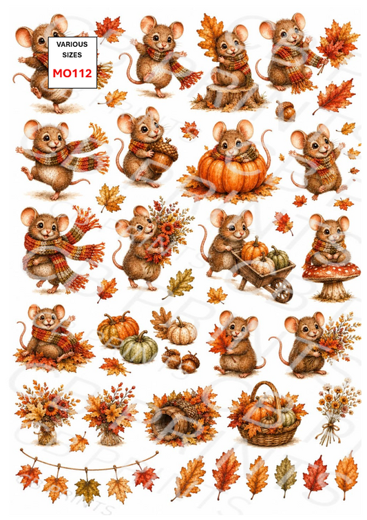 Mouse Decoupage Paper MO112 – Mulberry Paper Print