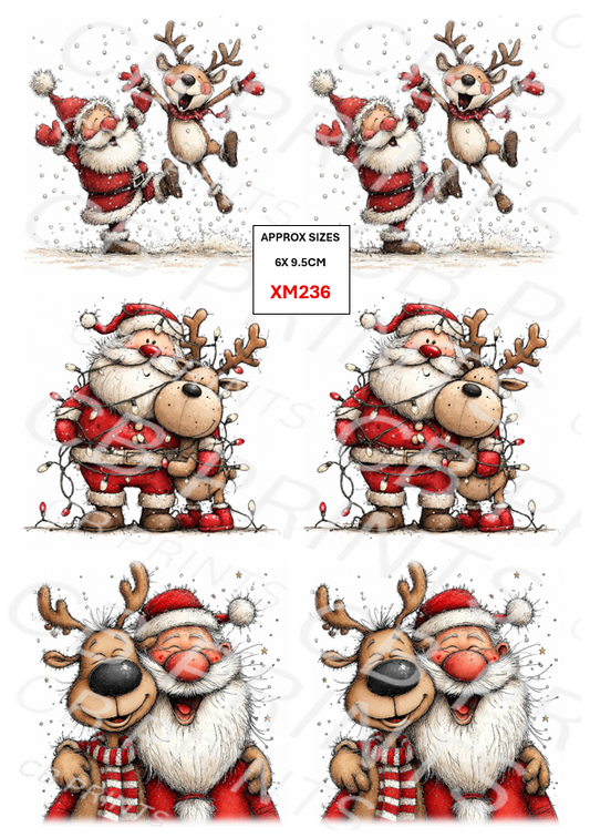 Christmas Decoupage Paper Print XM236 – Mulberry Paper