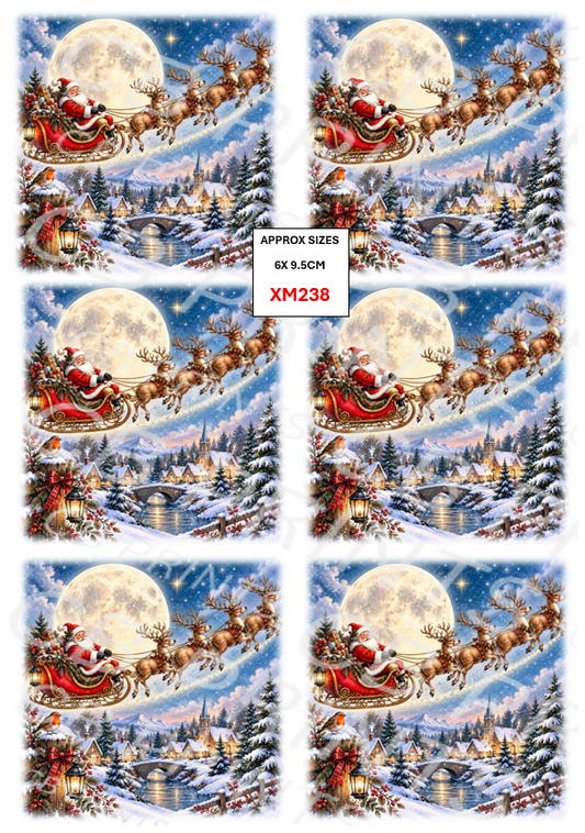 Christmas Decoupage Paper Print XM238 – Mulberry Paper