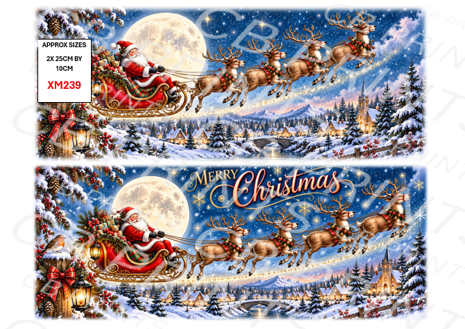 Christmas Decoupage Paper Print XM239 – Mulberry Paper