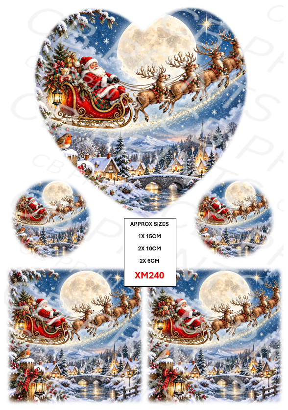 Christmas Decoupage Paper Print XM240 – Mulberry Paper