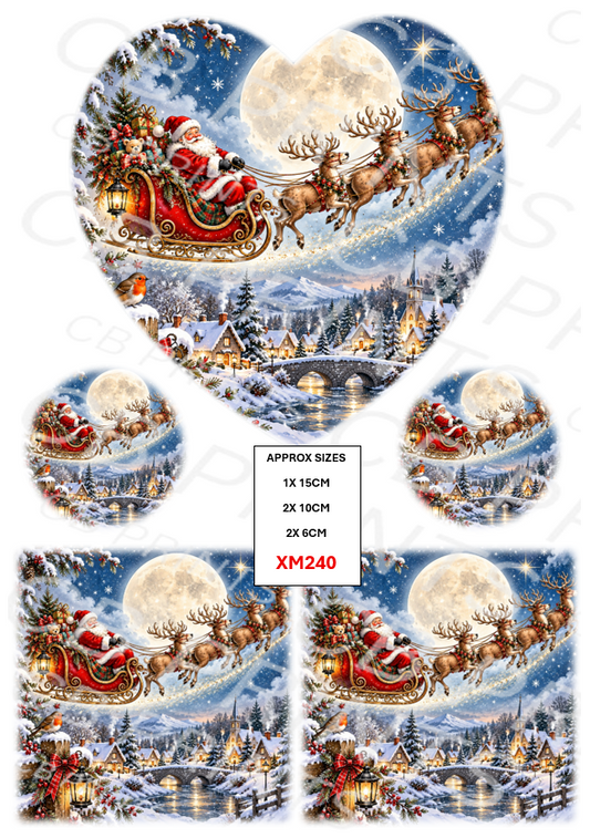 Christmas Decoupage Paper Print XM240 – Mulberry Paper