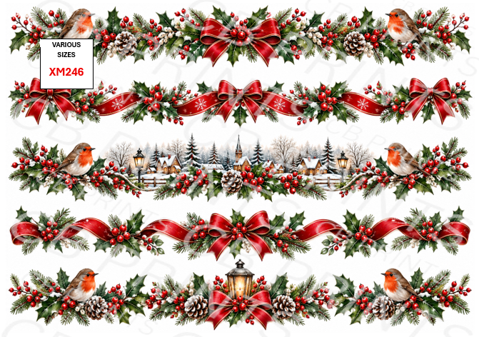 Christmas Decoupage Paper Print XM246 – Mulberry Paper