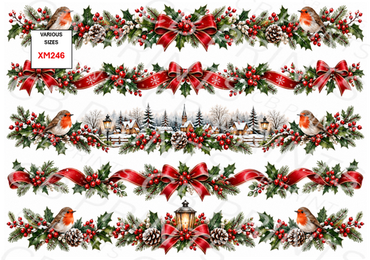 Christmas Decoupage Paper Print XM246 – Mulberry Paper