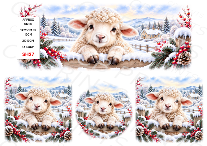 Sheep Decoupage Print SH27 | Mulberry Paper
