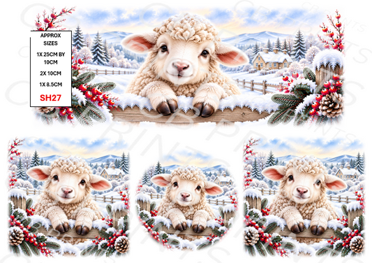 Sheep Decoupage Print SH27 | Mulberry Paper