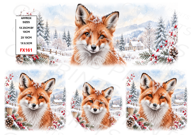 Fox Decoupage Print FX161 | Mulberry Paper