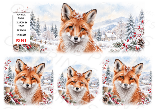 Fox Decoupage Print FX161 | Mulberry Paper