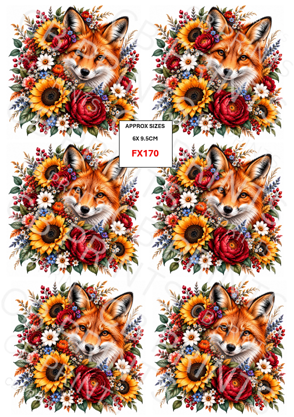 Fox Decoupage Print FX170 | Mulberry Paper