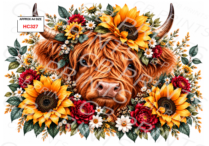 Highland Cow Decoupage Print HC327 | Mulberry Paper