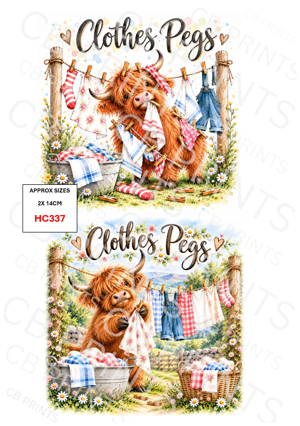 Highland Cow Decoupage Print HC337 | Mulberry Paper