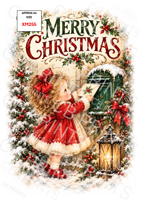 Christmas Decoupage Paper Print XM255 – Mulberry Paper