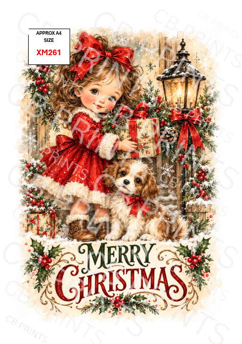 Christmas Decoupage Paper Print XM261 – Mulberry Paper