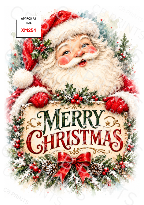 Christmas Decoupage Paper Print XM254 – Mulberry Paper