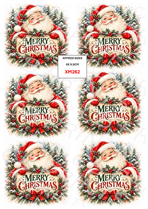 Christmas Decoupage Paper Print XM262 – Mulberry Paper
