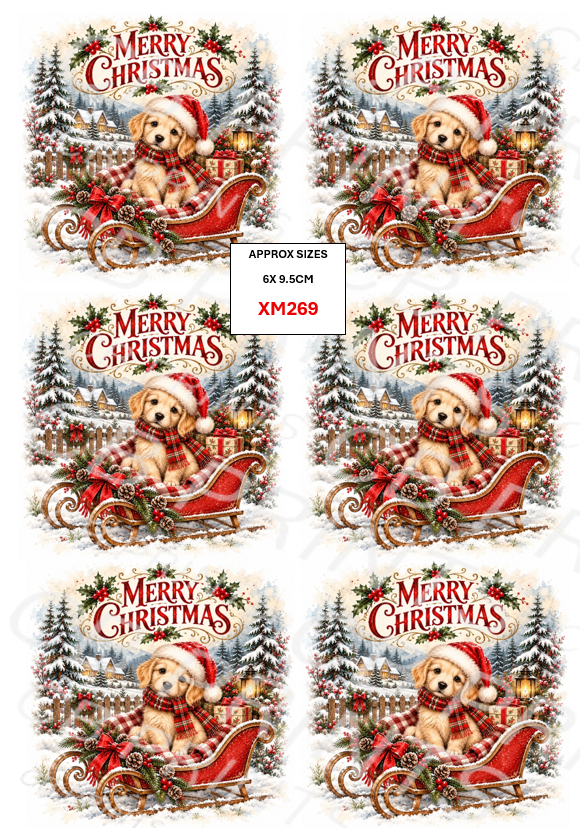 Christmas Decoupage Paper Print XM269 – Mulberry Paper