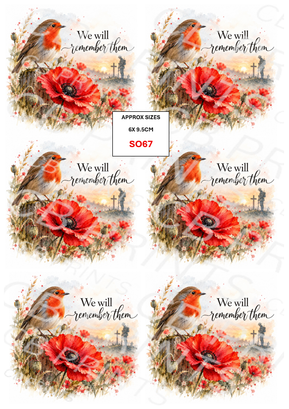 Remembrance Soldier Decoupage Paper Print SO67 – Mulberry Paper