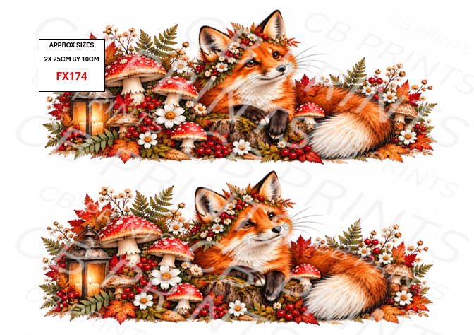Fox Decoupage Print FX174 | Mulberry Paper