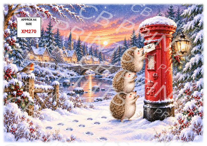 Christmas Decoupage Paper Print XM270 – Mulberry Paper