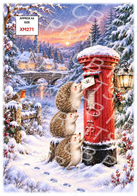 Christmas Decoupage Paper Print XM271 – Mulberry Paper