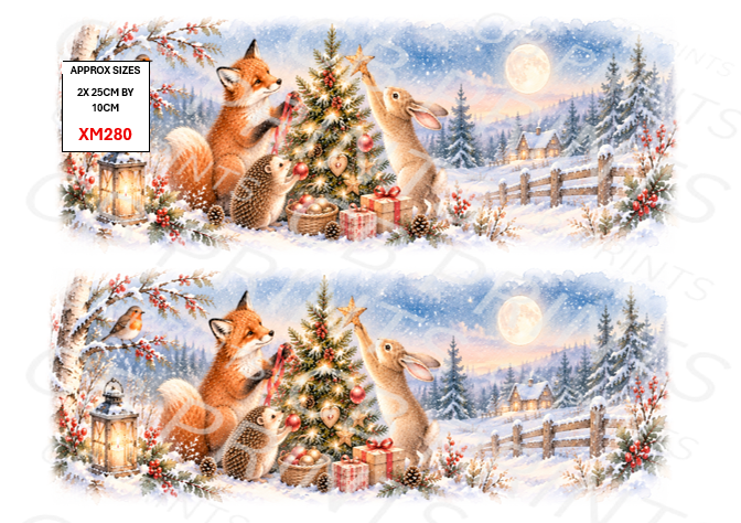 Christmas Decoupage Paper Print XM280 – Mulberry Paper