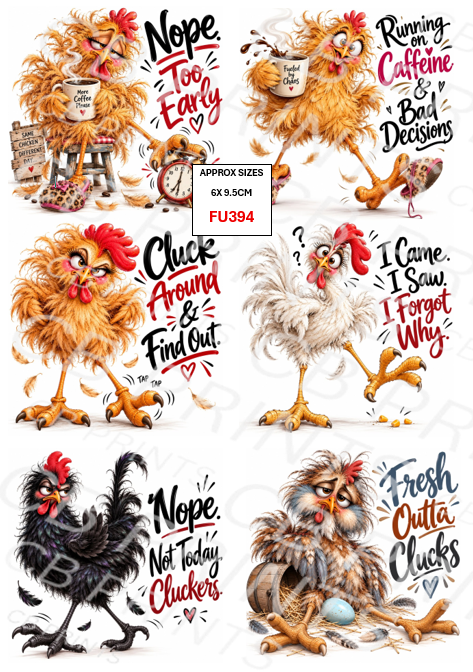 Funny Decoupage Print FU394 | Mulberry Paper