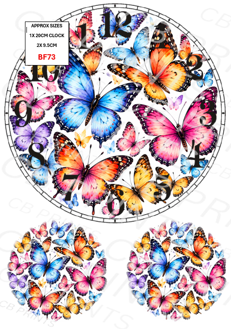 Butterfly Decoupage Paper Print BF73 – Mulberry Paper