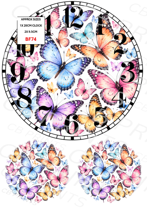 Butterfly Decoupage Paper Print BF74 – Mulberry Paper