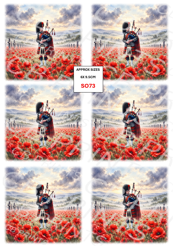 Remembrance Soldier Decoupage Paper Print SO73 – Mulberry Paper