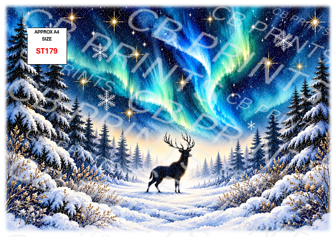 Stag Decoupage Print ST179 | Mulberry Paper