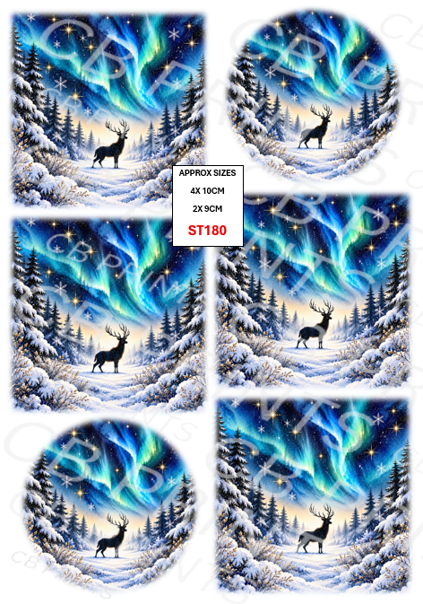 Stag Decoupage Print ST180 | Mulberry Paper