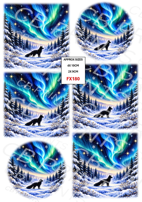 Fox Decoupage Print FX180 | Mulberry Paper