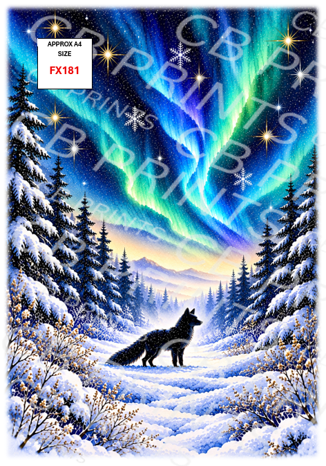 Fox Decoupage Print FX181 | Mulberry Paper