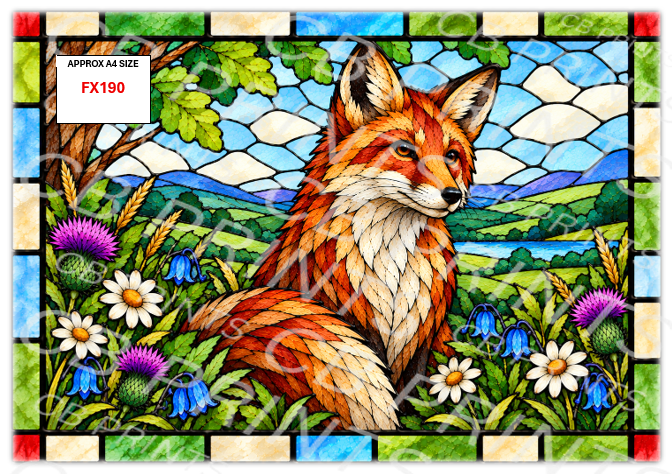 Fox Decoupage Print FX190 | Mulberry Paper