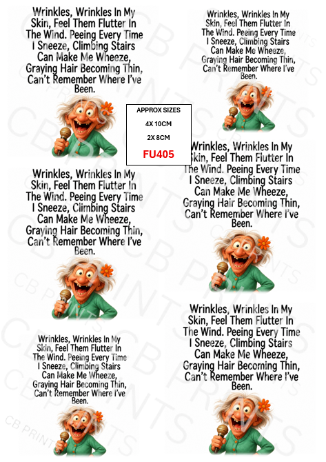 Funny Decoupage Print FU405 | Mulberry Paper