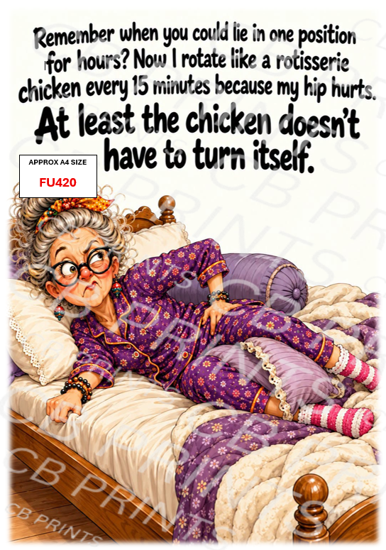 Funny Decoupage Print FU420 | Mulberry Paper